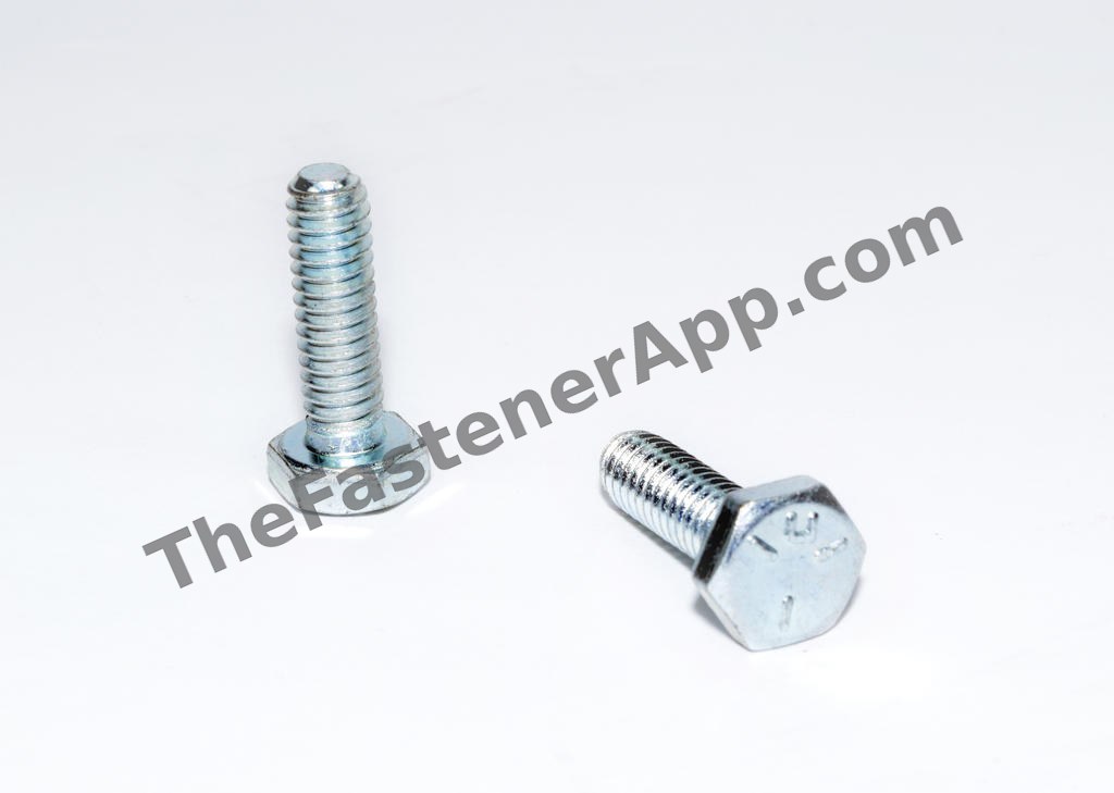 1/4"-20 x 7/8" Grade 5 Zinc Hex Cap Screw