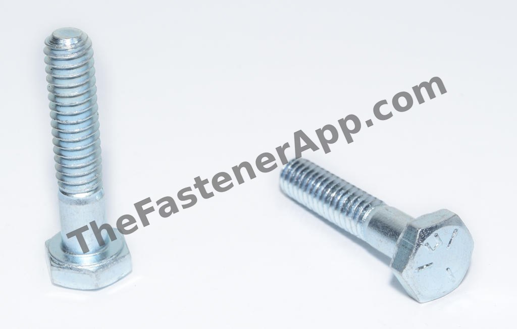 1/4"-20 x 2" Grade 5 Zinc Hex Cap Screw
