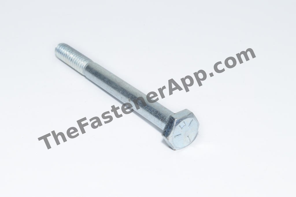 1/4"-20 x 3-1/2" Grade 5 Zinc Hex Cap Screw