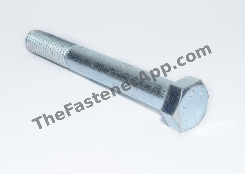 1/2"-13 x 4-1/2" Grade 5 Zinc Hex Cap Screw