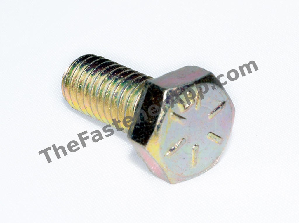 5/16"-18 x 3/4" Grade 8 Yellow Zinc Hex Cap Screw