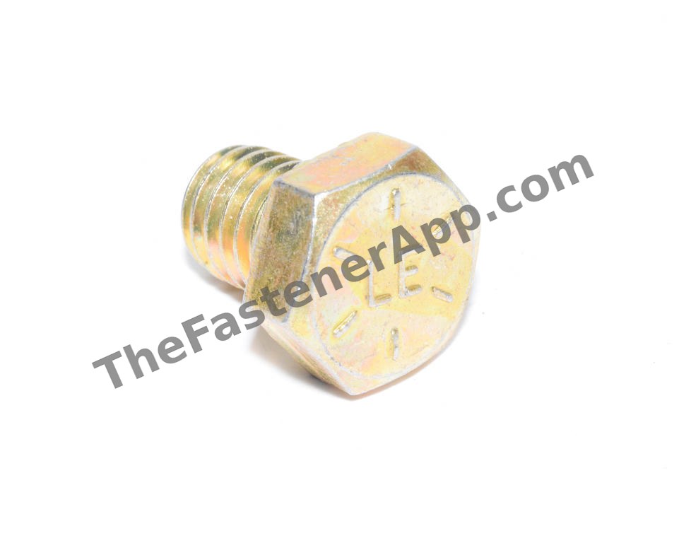 3/8"-16 x 1/2" Yellow Zinc Finish SAE J429 Grade 8 Hex Cap Screw