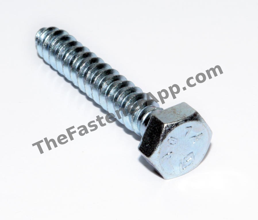 LAG SCREW ZINC 5/16X2