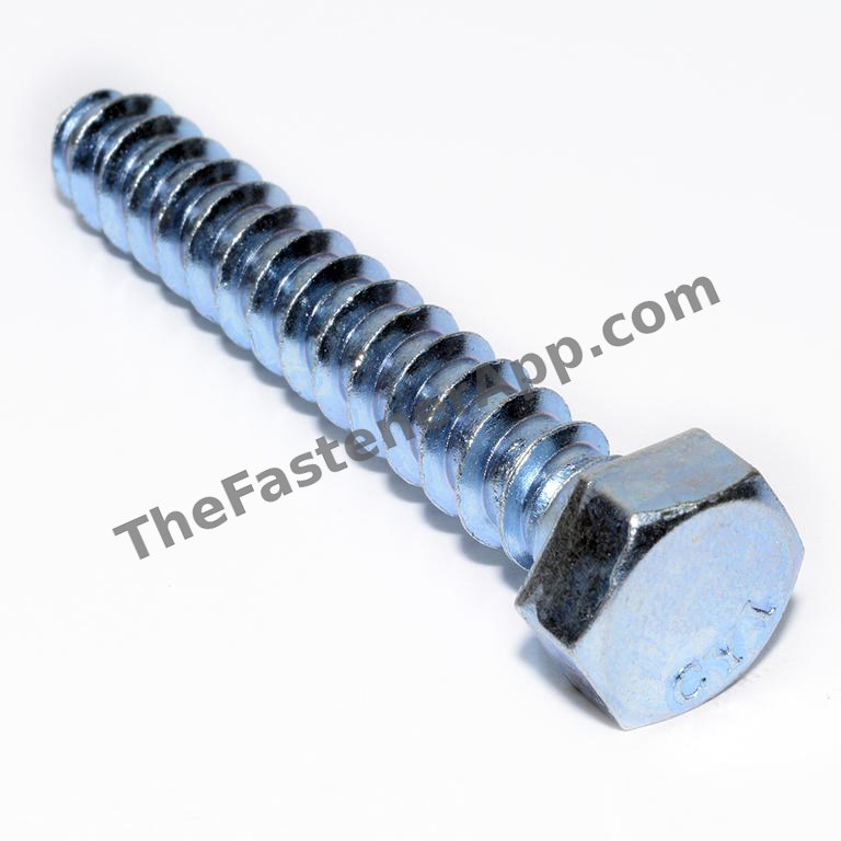 LAG SCREW ZINC 3/8X2-1/2