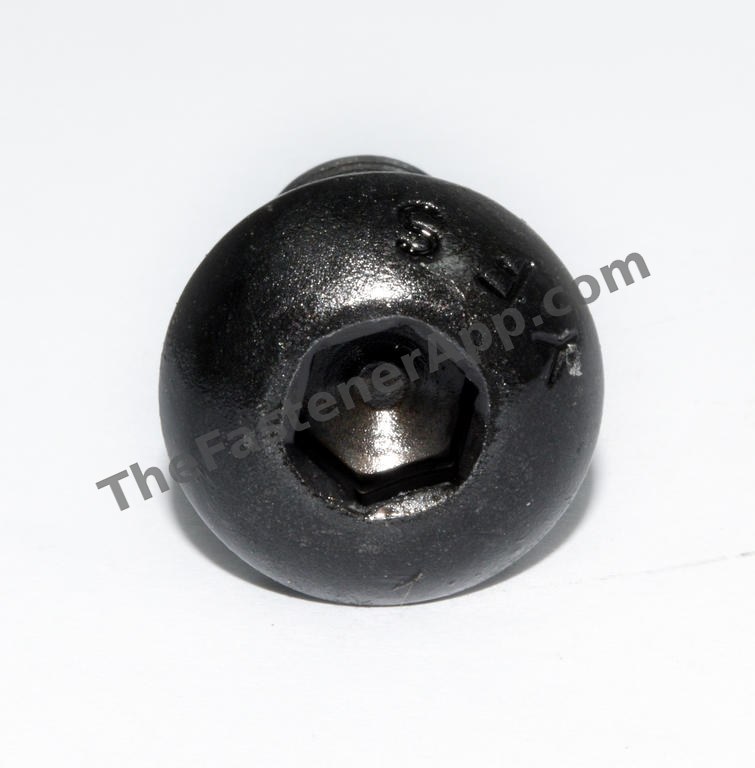 BUTTON HD SOC CAP SCREW 6-32X1/2 blk ox