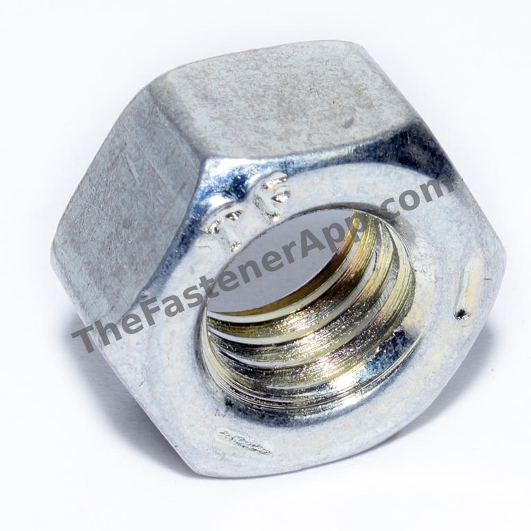 USA MADE GR5 FINISHED HEX NUT 7/16-14 ZINC