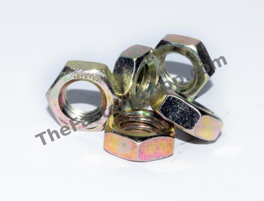 FINISHED HEX JAM NUT 3/8-16 ZINC