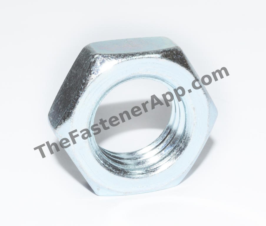 FINISHED HEX JAM NUT 7/8-9 ZINC
