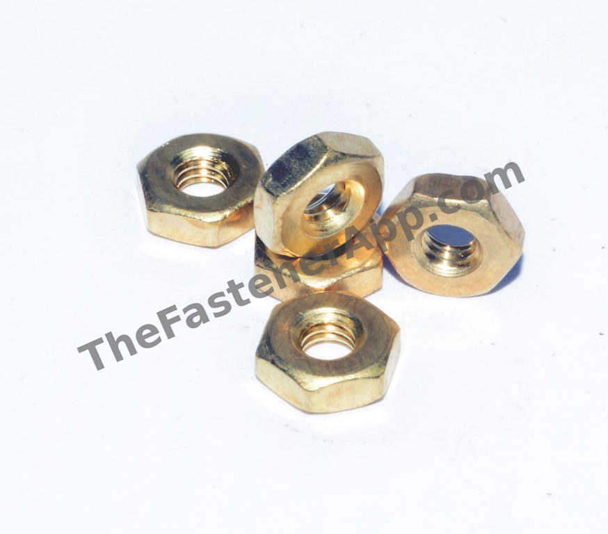 BRASS MACHINE SCREW NUT 10-24