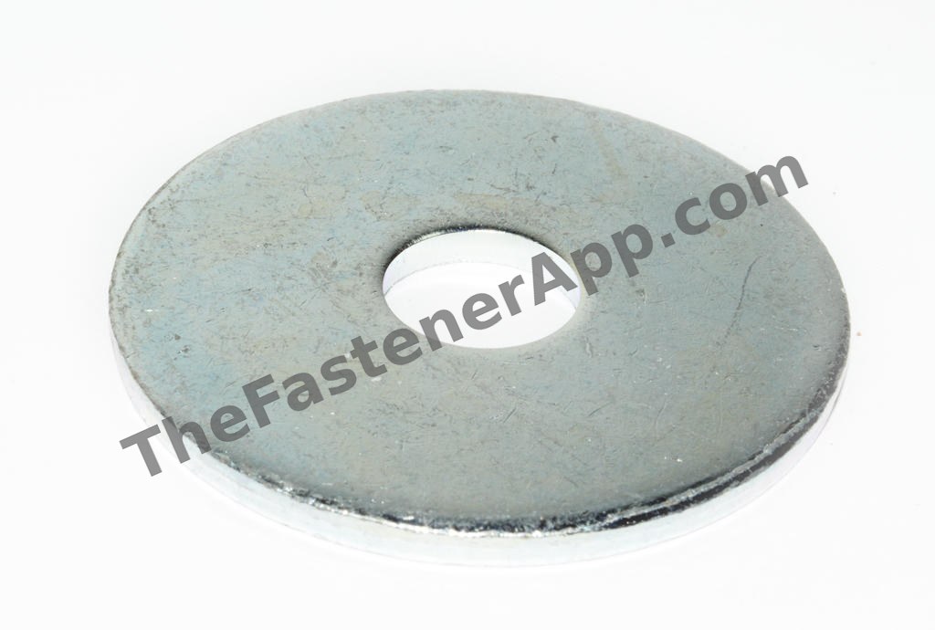 3/8" x 1.250" OD Zinc Steel Fender Washer