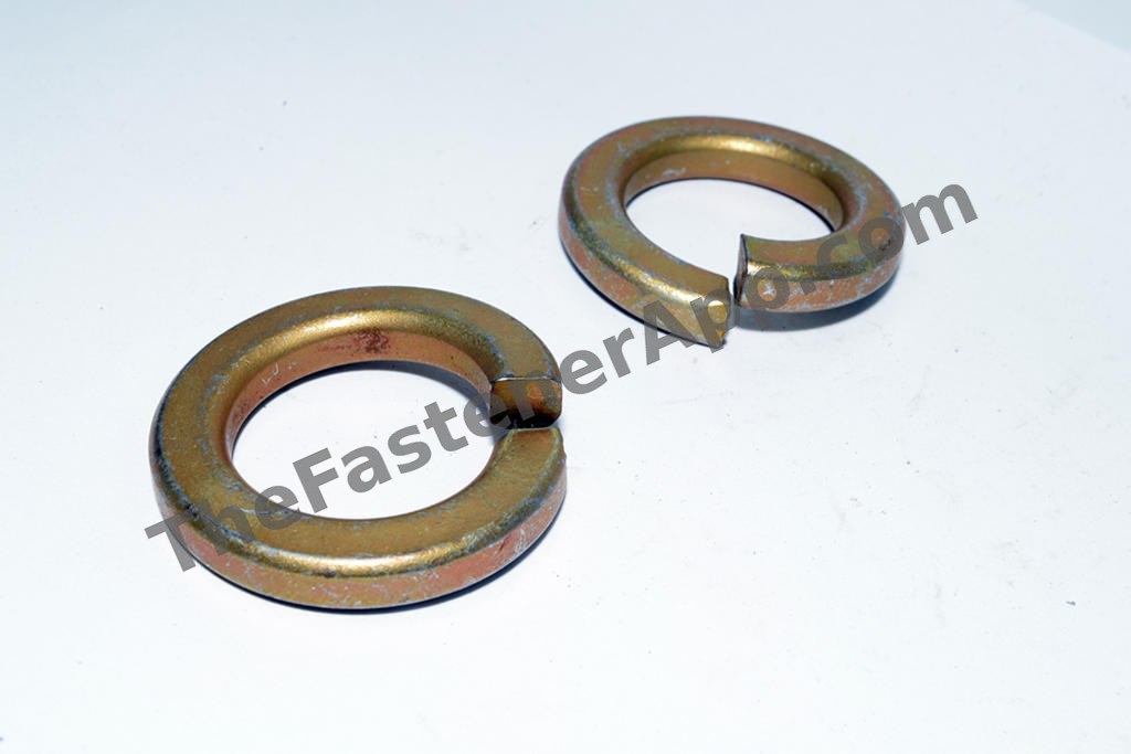 USA MADE MED SPLIT LOCKWASHER DOMESTIC 1/2 ZINC/YELLOW