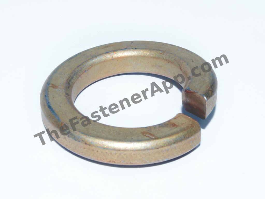 USA MADE MED SPLIT LOCKWASHER DOMESTIC 1-1/8 ZINC/YELLOW