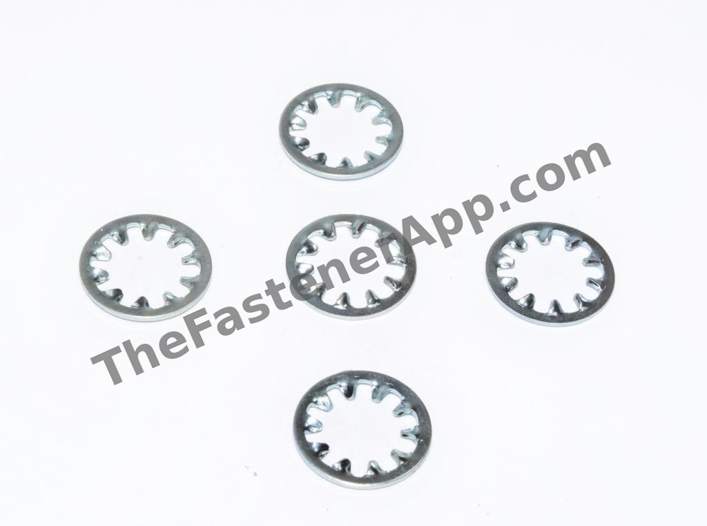 INTERNAL TOOTH LOCKWASHER #8 ZINC/YELLOW