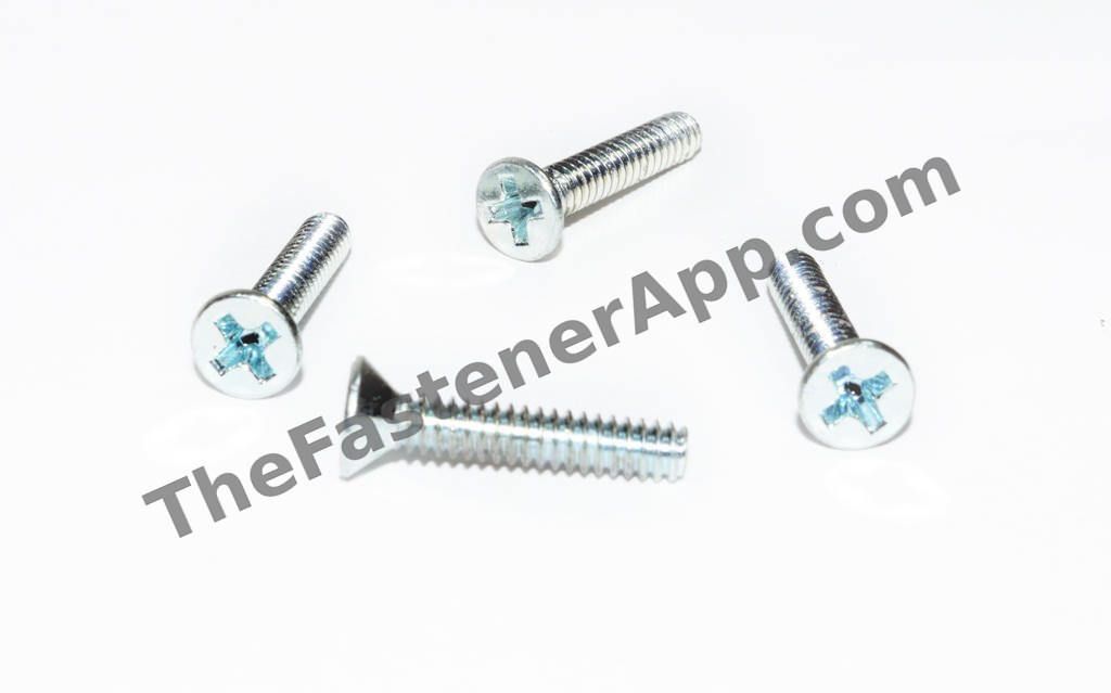 FLAT PHIL MACHINE SCREW ZINC 1/4-20X6