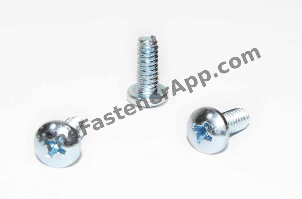 #8-32 x 1/2" Phillips Pan Head Machine Screw Zinc