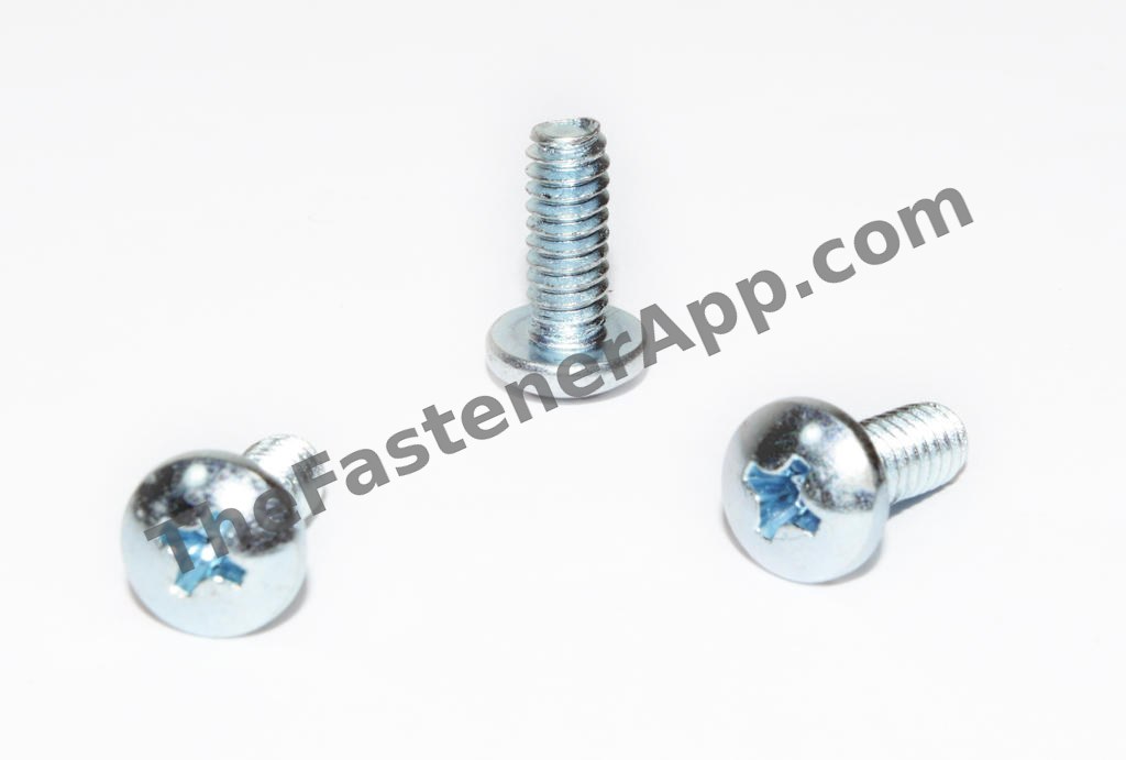 #10-24 x 3/4" Phillips Pan Head Zinc Machine Screw