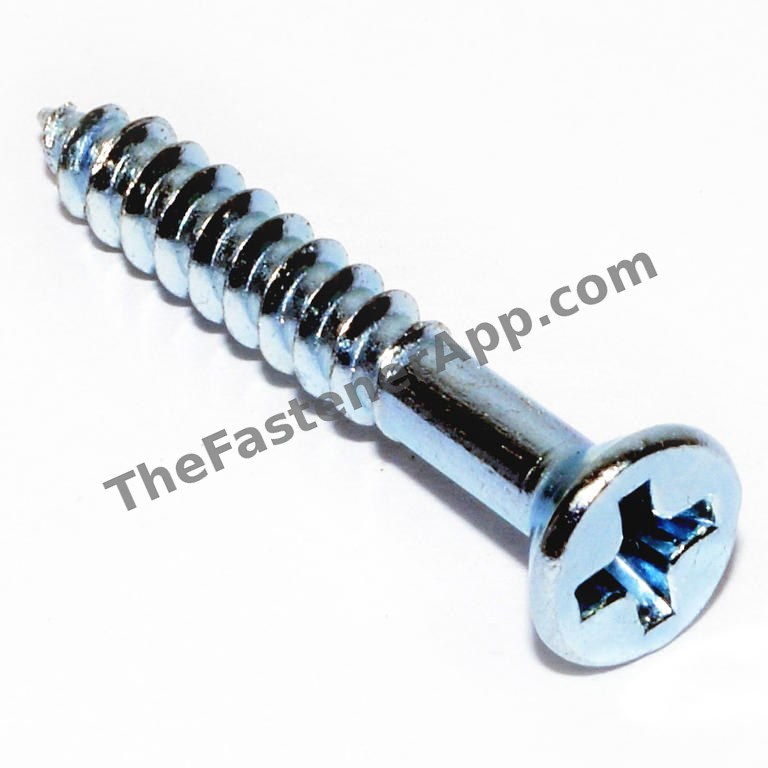 PHILLIPS FLAT WOOD SCREW 8X1