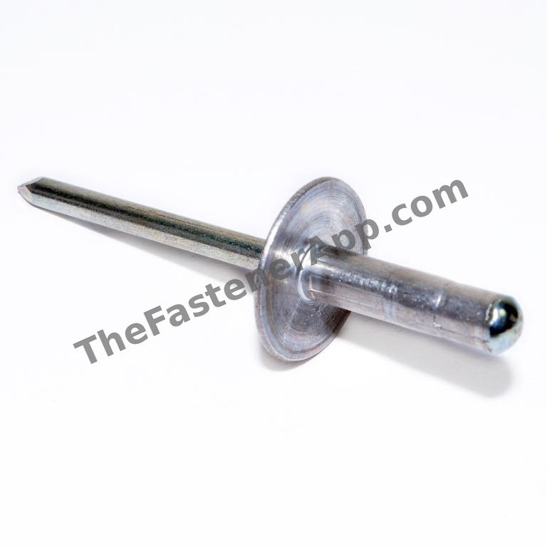MULTIGRIP RIVET LARGE FLANGE HEAD ALUM/STEEL 3/16DIA 1/16-1/4 .063-.252 GRIP