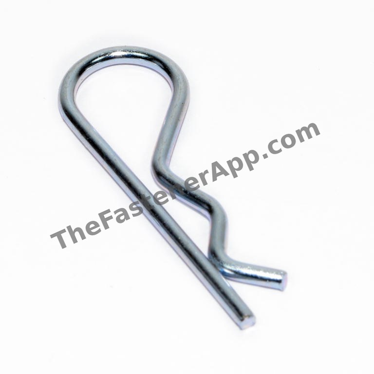 HAIR PIN COTTER FOR 1-1/4 SHAFT X 5-1/8 OVERALL LENGHT .243 WIRE DIA ZINC