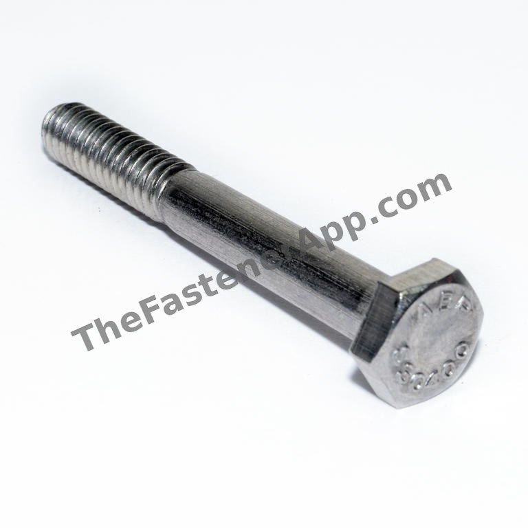 1/4"-20 x 2" 18-8 Stainless Steel Hex Cap Screw