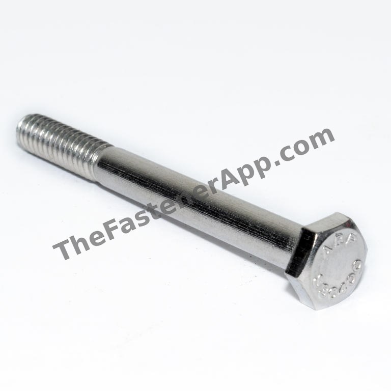 1/4"-20 x 2-1/2" Grade 18-8 SS Hex Cap Screw