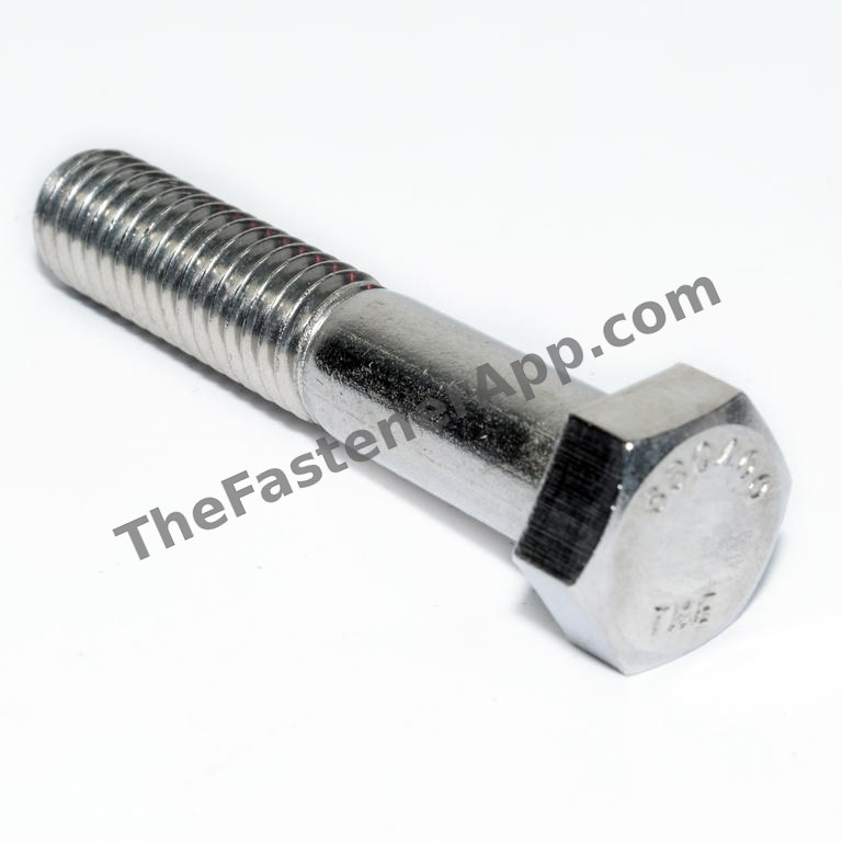 3/8-16 x 2-1/2" Stainless Steel Hex Head Cap Screw