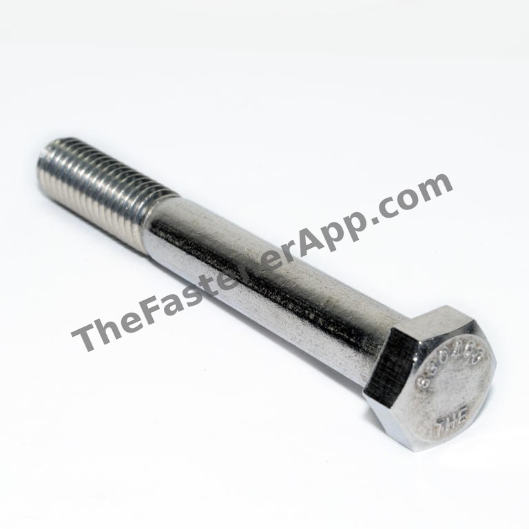 3/8"-16 x 3" Stainless Steel Hex Cap Screw