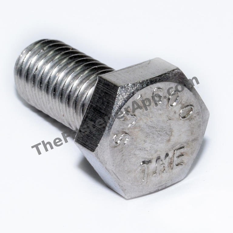 5/16"-18 x 1" Grade 316 SS Hex Cap Screw