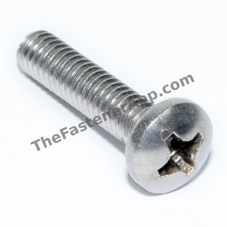 18-8 SS PHIL PAN MACH SCREW 8-32X1