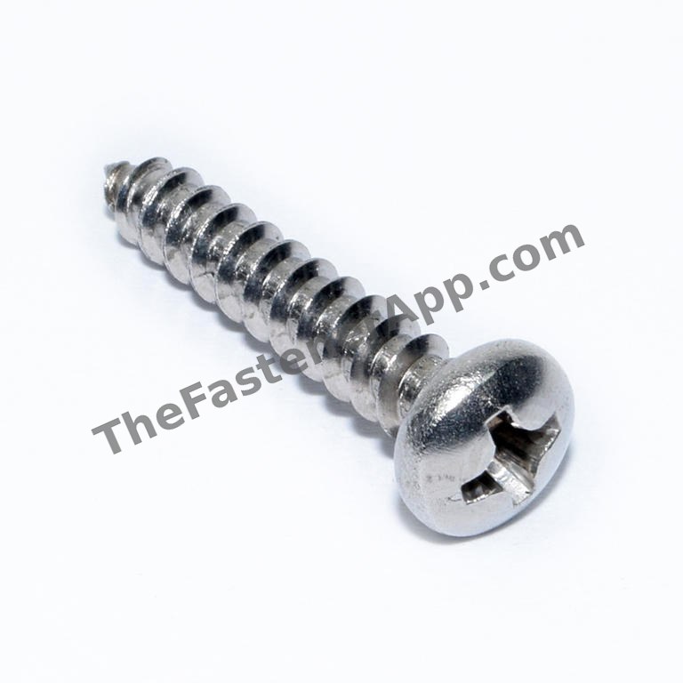 18-8 SS PHIL PAN TAPPING SCREW 8X1 - SHEET METAL