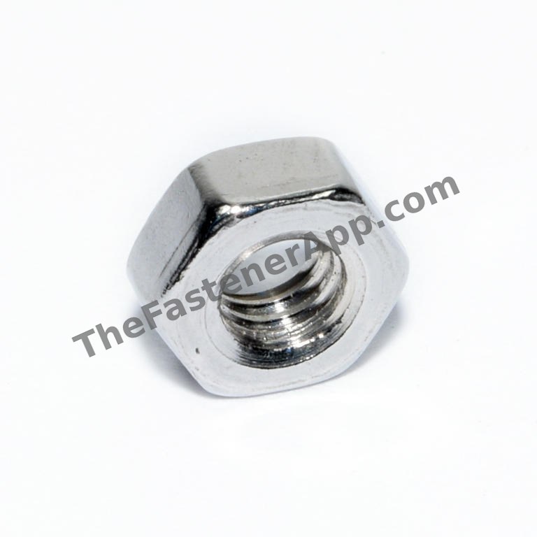 304 SS MET FULL HEX NUT M4X .7P