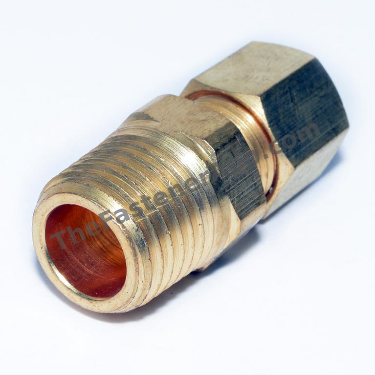 COMPRESSION MALE CONNECTOR 1/4TUBEX1/4MPT