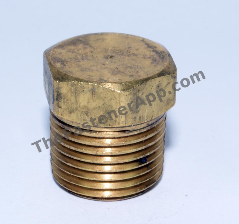 BRASS HEX PIPE PLUG 1/8MPT 3152X2