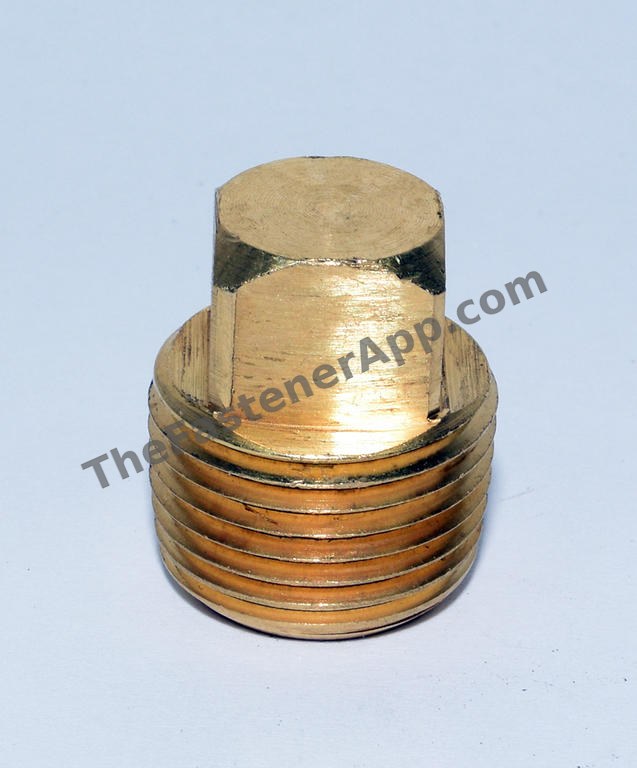 BRASS SQUARE PIPE PLUG 1/8MPT 3151X2