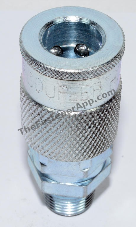 MALE COUPLER BODY 3/8 X 3/8 MPT H STYLE #1836