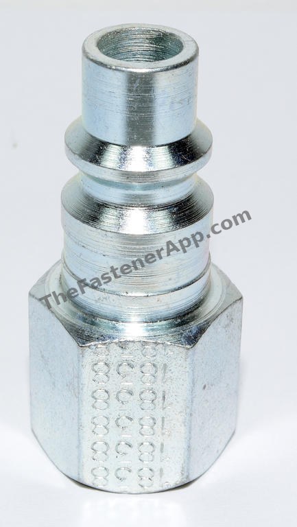 FEMALE AIR COUPLER PLUG 3/8 X 3/8NPT H STYLE