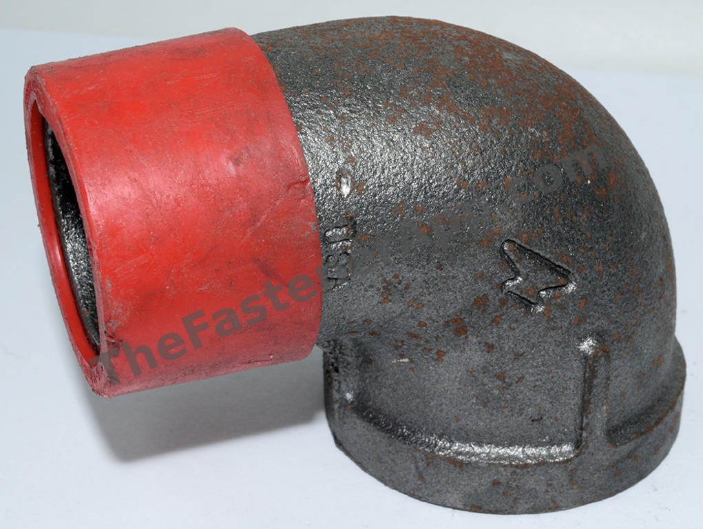BLACK PIPE 90DEG STR ELBOW 1-1/4NPT 150#