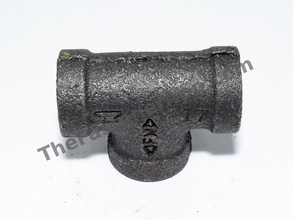 BLACK MALLEABLE PIPE TEE 1/2 NPT 150#