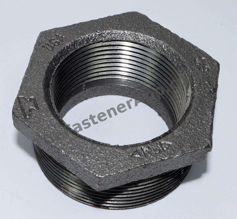 BLACK PIPE FITTING HEX BUSHING 2X1-1/2 NPT 150#
