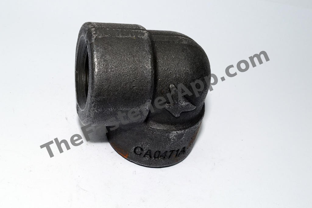 BLACK PIPE FITTING 90DEG 1" NPT #3000 THREADED