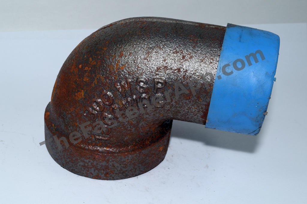 BLACK PIPE 90DEG STR ELBOW 2 NPT 300#