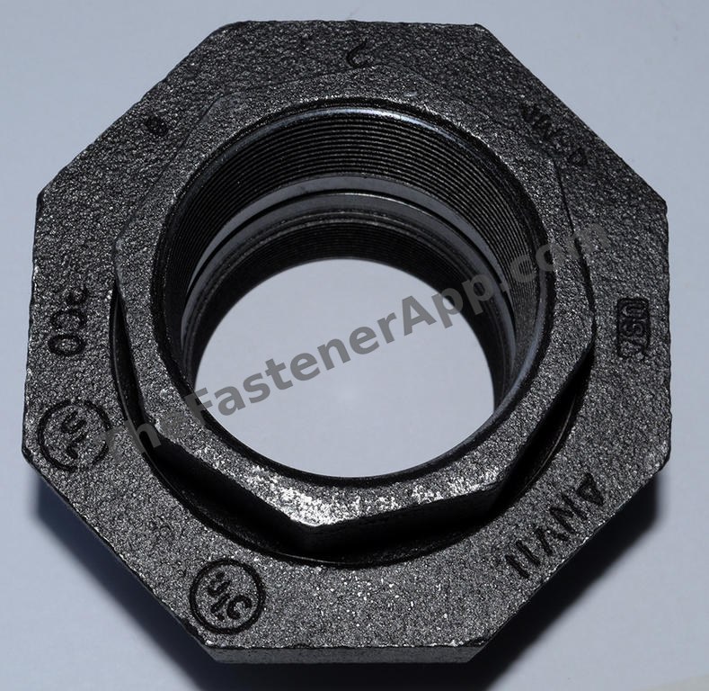 BLACK PIPE FITTING UNION BRASS SEAT 2 NPT 300#