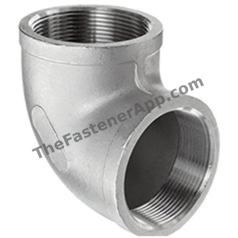 304 SS PIPE FITTING 90 DEG ELBOW 150# 1/8