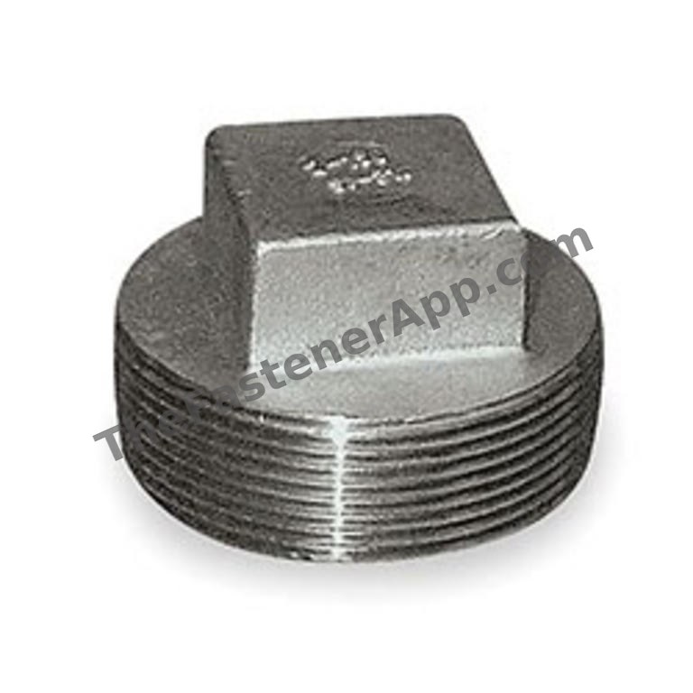 304 SS SQUARE HEAD PLUG 150# 1/2