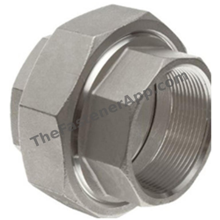 304 SS PIPE UNION 1/8 150 PSI