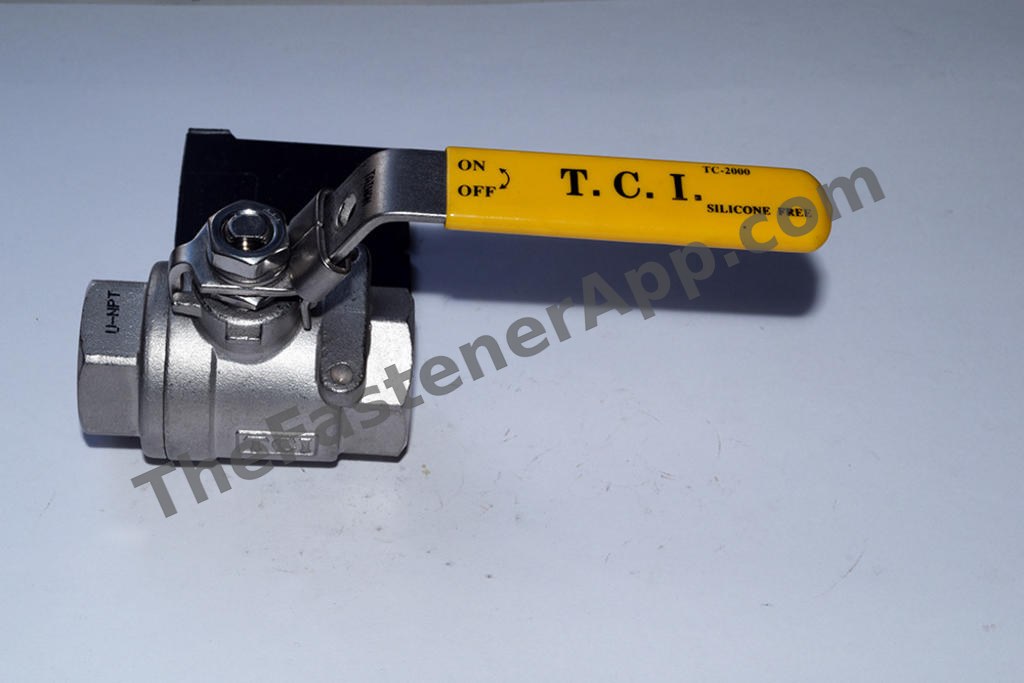 3/8 316 SS 2000# THRD 2PC FP BALL VALVE