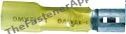SOLDER SHRINK DISCONNECT 12-10GA FEMALE YELLOW 1/4