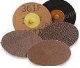 SCREW ON LOCKING DISC "2" 100GRIT ALUMINUM OX MAROON