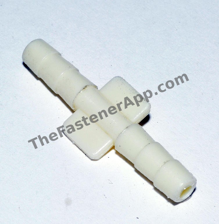 BARBED PLASTIC FITTING REDUCER UNION 1/2X5/8