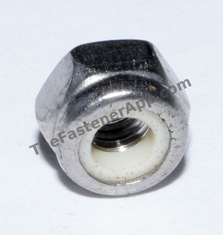 A2 SS MET NYLON LOCK NUT M8X1.25